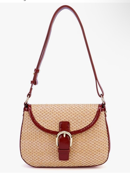Handbags - Woven Straw tote crossbody shoulder bag
